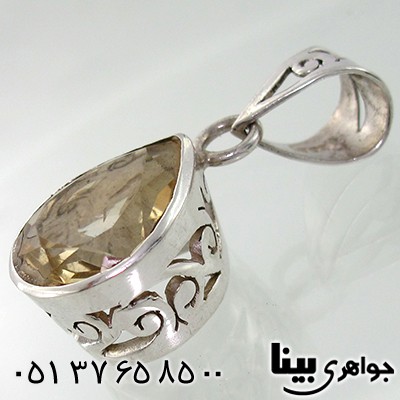 گردنبند سیترین زنانه درشت اشکی _کد:7677