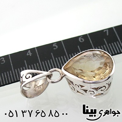 گردنبند سیترین زنانه درشت اشکی _کد:7677