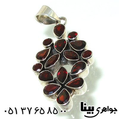 گردنبند یاقوت گارنت زنانه درشت شهلا _کد:7697