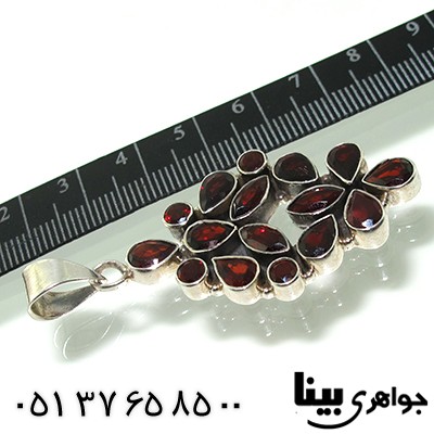 گردنبند یاقوت گارنت زنانه درشت شهلا _کد:7697