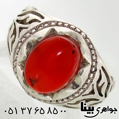 انگشتر عقیق یمنی مردانه _کد:7710