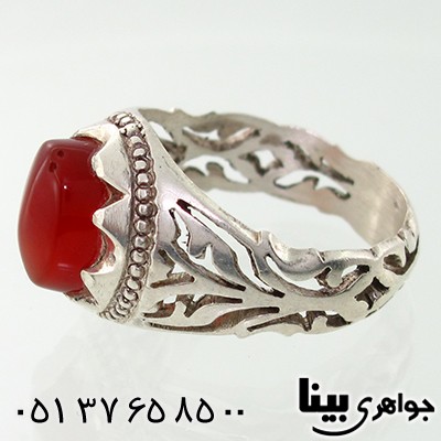 انگشتر عقیق یمنی مردانه _کد:7710