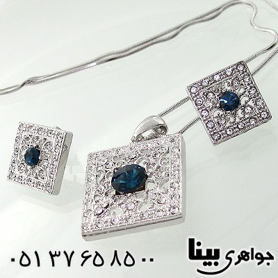 سرویس یاقوتی  رنگ زنانه مربعی زیبا _کد:7721