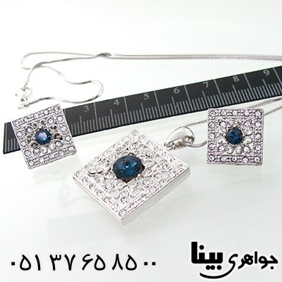 سرویس یاقوتی  رنگ زنانه مربعی زیبا _کد:7721