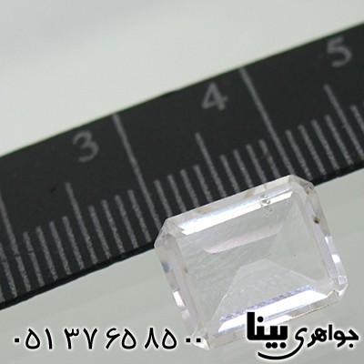 نگین انگشتر کوارتز سفید تراش ترکیبی _کد:7733
