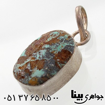 گردنبند فیروزه نیشابوری دور ساده قدیمی _کد:7742