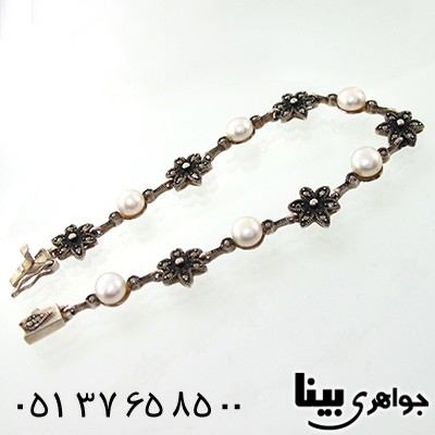 دستبند مروارید مارکازیتی زنانه _کد:7751