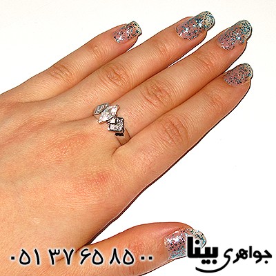 انگشتر اتمی سوئیسی زنانه مدل پرنسس _کد:7790
