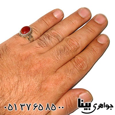 انگشتر عقیق یمنی کلاسیک _کد:7794