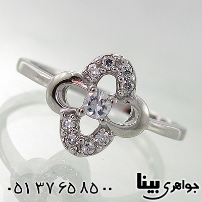 انگشتر اتمی سوئیسی زنانه مدل گلبرگ _کد:7795