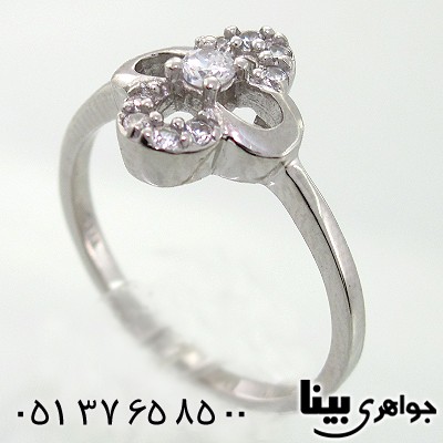 انگشتر اتمی سوئیسی زنانه مدل گلبرگ _کد:7795