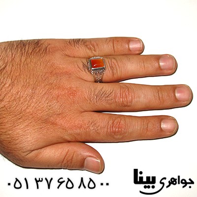 انگشتر عقیق مردانه کلاسیک _کد:7802