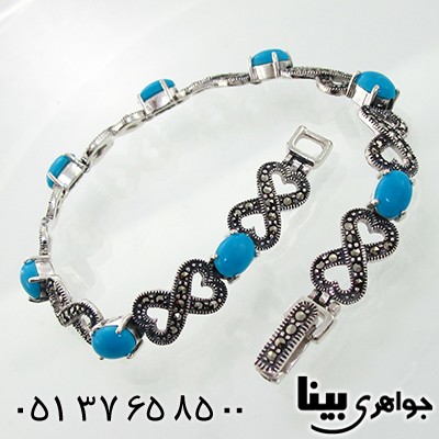 دستبند فیروزه تایلندی زنانه مارکازیت هانگ _کد:7813