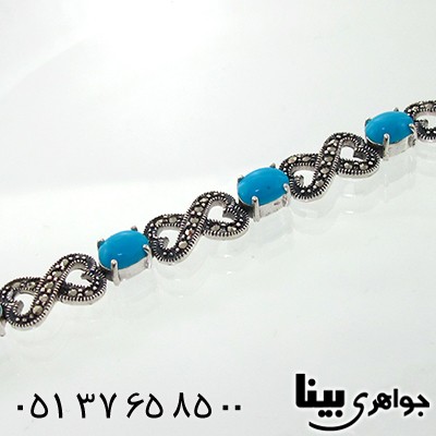 دستبند فیروزه تایلندی زنانه مارکازیت هانگ _کد:7813