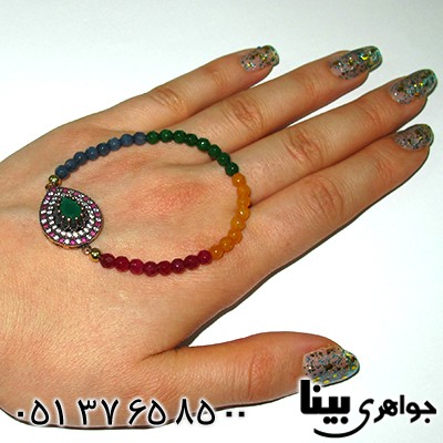 دستبند جید عثمانی زنانه اشکی _کد:7827