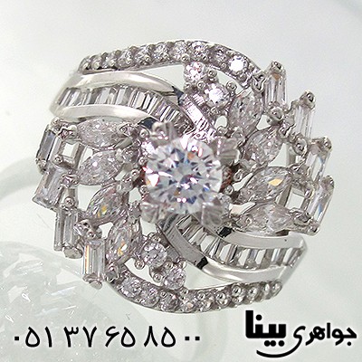 انگشتر اتمی سوئیسی زنانه مدل افسون _کد:7828