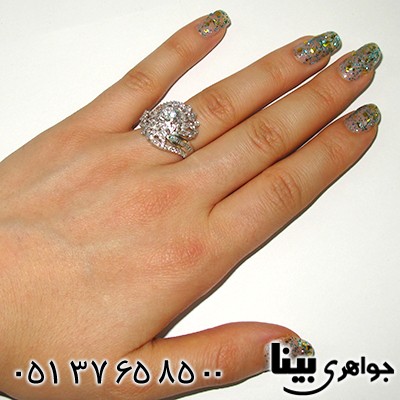 انگشتر اتمی سوئیسی زنانه مدل افسون _کد:7828