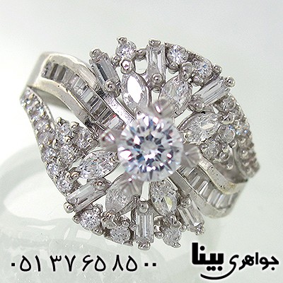 انگشتر اتمی سوئیسی زنانه مدل گلاره _کد:7840