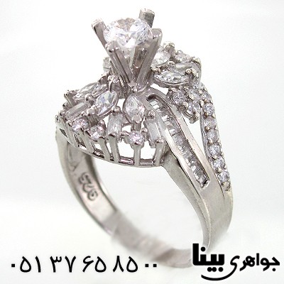 انگشتر اتمی سوئیسی زنانه مدل گلاره _کد:7840