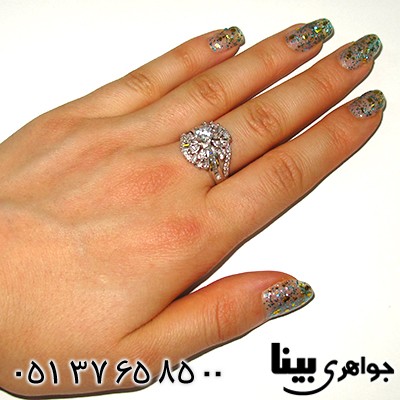 انگشتر اتمی سوئیسی زنانه مدل گلاره _کد:7840