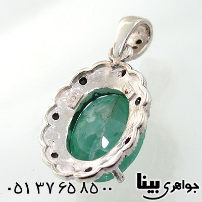 گردنبند زمرد زنانه مارکازیت هانگ مدل تینا _کد:7872