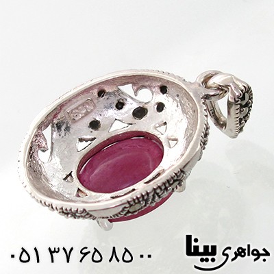 گردنبند یاقوت سرخ زنانه مارکازیت هانگ مدل ستایش _کد:7876