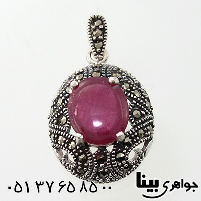 گردنبند یاقوت سرخ زنانه مارکازیت هانگ مدل ستایش _کد:7876