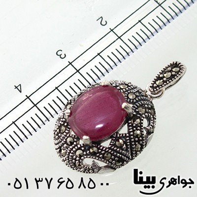 گردنبند یاقوت سرخ زنانه مارکازیت هانگ مدل ستایش _کد:7876