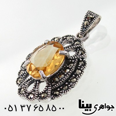 گردنبند سیترین زنانه مارکازیت هانگ مدل تارا _کد:7878