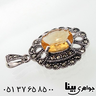 گردنبند سیترین زنانه مارکازیت هانگ مدل تارا _کد:7878