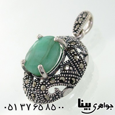 گردنبند زمرد زنانه مارکازیت هانگ مدل ثنا _کد:7881