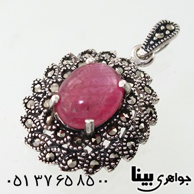 گردنبند یاقوت سرخ زنانه مارکازیت هانگ مدل شهره _کد:7885