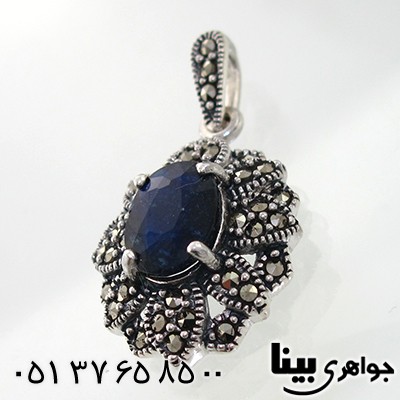 گردنبند یاقوت کبود زنانه مارکازیت هانگ مدل روژا _کد:7887