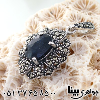 گردنبند یاقوت کبود زنانه مارکازیت هانگ مدل روژا _کد:7887