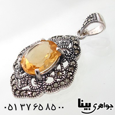 گردنبند سیترین زنانه مارکازیت هانگ مدل سارینا _کد:7892
