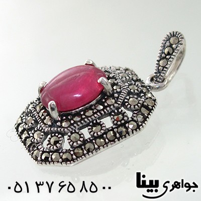گردنبند یاقوت سرخ زنانه مارکازیت هانگ _کد:7894