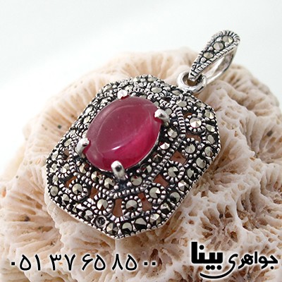 گردنبند یاقوت سرخ زنانه مارکازیت هانگ _کد:7894