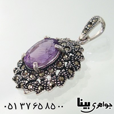 گردنبند آمتیست زنانه مارکازیت هانگ _کد:7896