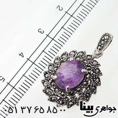 گردنبند آمتیست زنانه مارکازیت هانگ _کد:7896