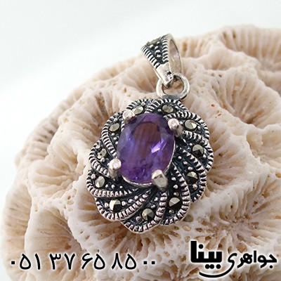 گردنبند آمتیست زنانه مارکازیت هانگ _کد:7899