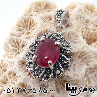 گردنبند یاقوت سرخ زنانه مارکازیت هانگ _کد:7900