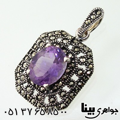 گردنبند آمتیست زنانه مارکازیت هانگ _کد:7902