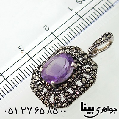 گردنبند آمتیست زنانه مارکازیت هانگ _کد:7902