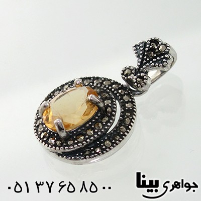 گردنبند سیترین زنانه مارکازیت هانگ _کد:7905