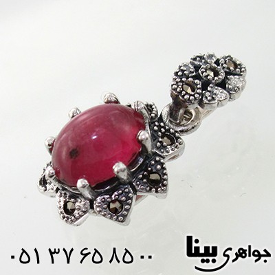 گردنبند یاقوت سرخ زنانه مارکازیت هانگ _کد:7906