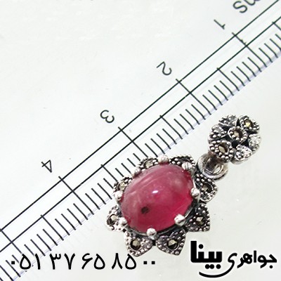 گردنبند یاقوت سرخ زنانه مارکازیت هانگ _کد:7906