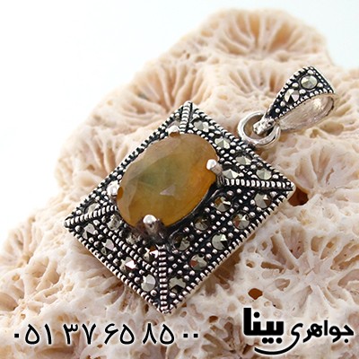گردنبند یاقوت زرد زنانه مارکازیت هانگ _کد:7907