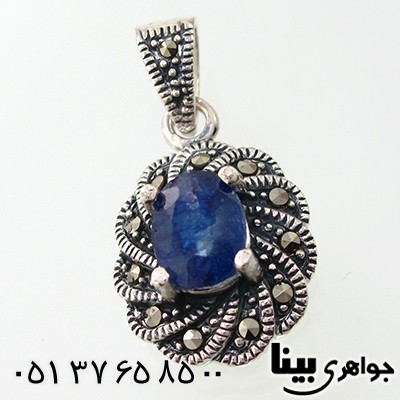 گردنبند یاقوت کبود زنانه مارکازیت هانگ _کد:7908
