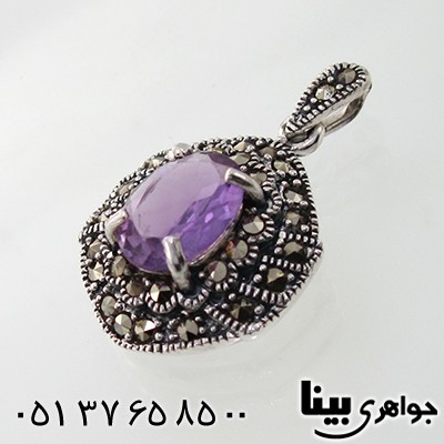 گردنبند آمتیست زنانه مارکازیت هانگ _کد:7910
