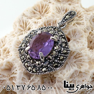 گردنبند آمتیست زنانه مارکازیت هانگ _کد:7910
